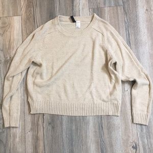 Cream cable knit sweater